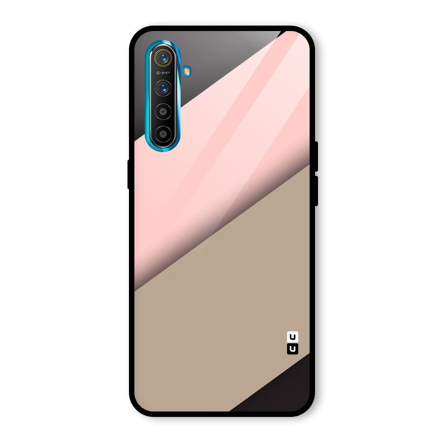 Pink Diagonal Glass Back Case for Realme X2