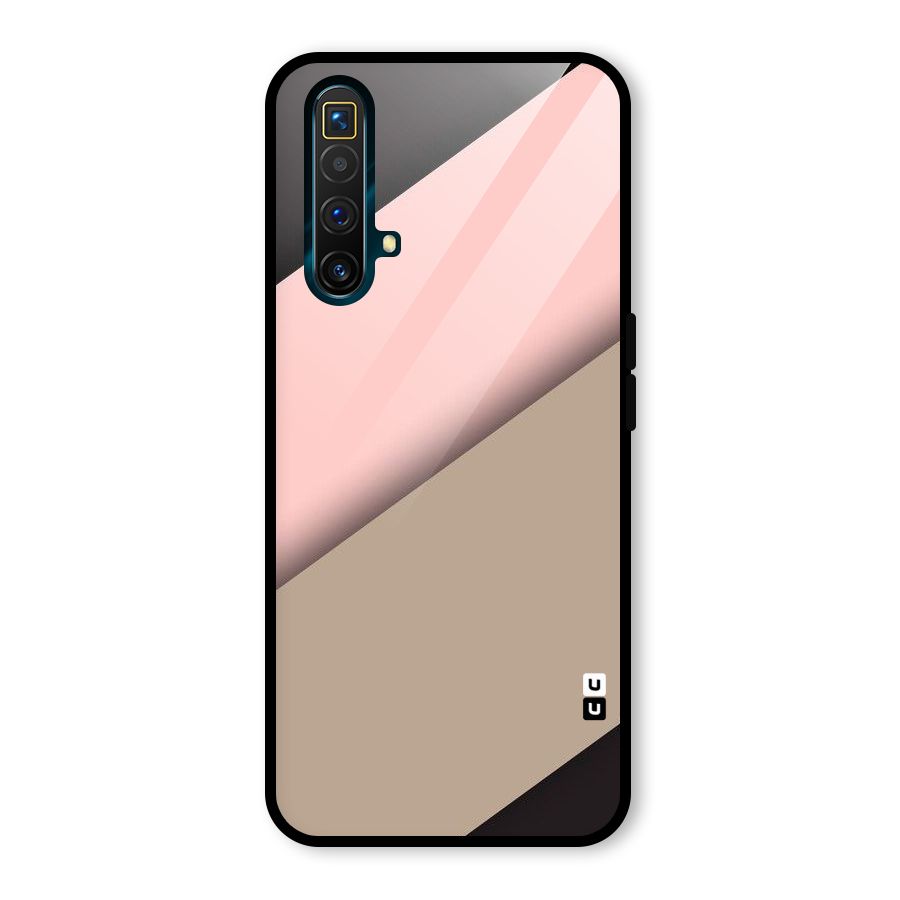 Pink Diagonal Glass Back Case for Realme X3