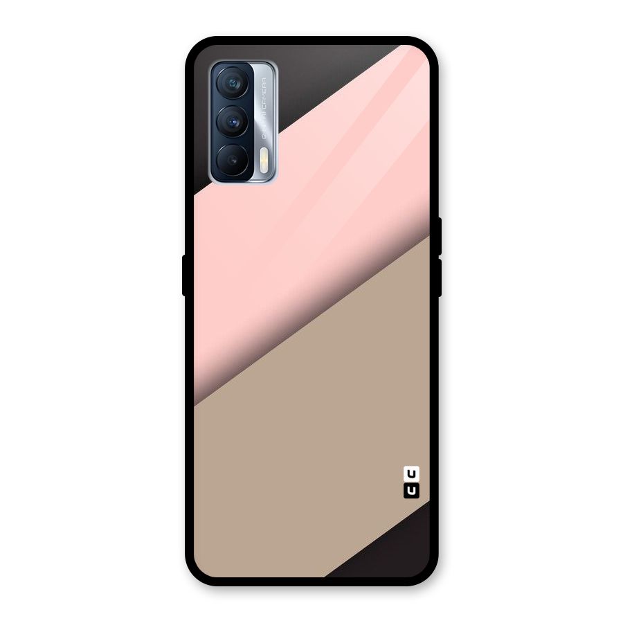 Pink Diagonal Glass Back Case for Realme X7