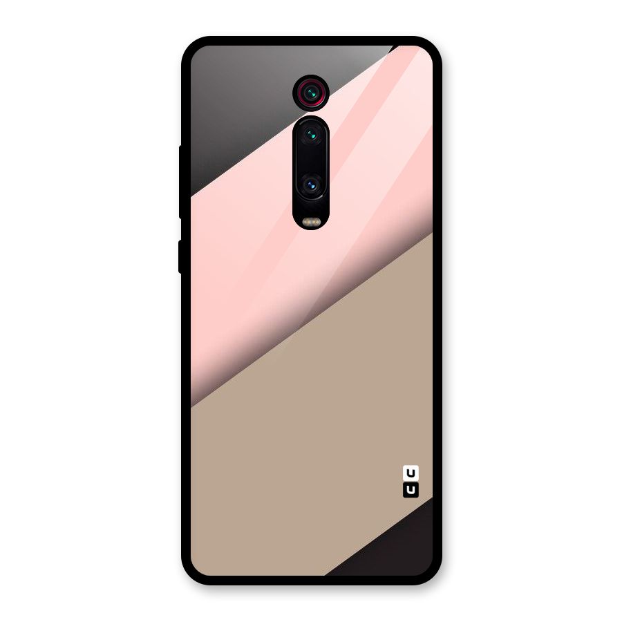 Pink Diagonal Glass Back Case for Redmi K20