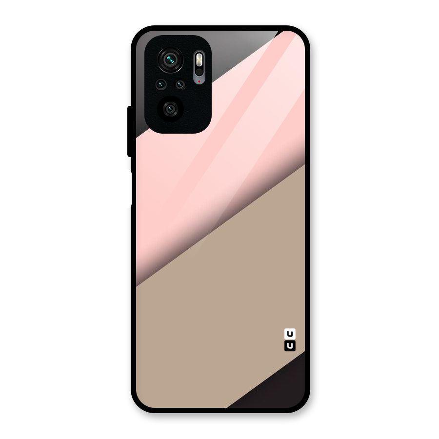 Pink Diagonal Glass Back Case for Redmi Note 11 SE