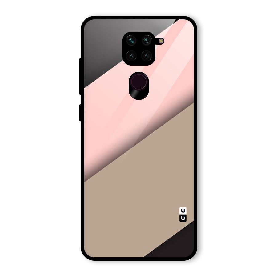 Pink Diagonal Glass Back Case for Redmi Note 9