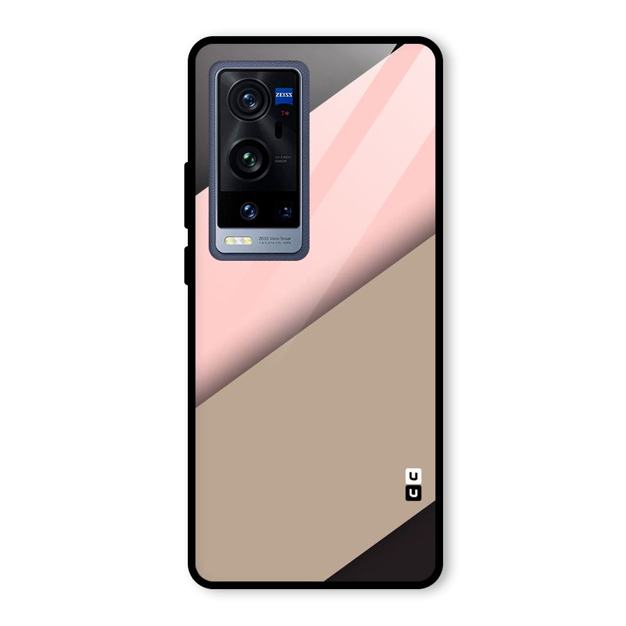 Pink Diagonal Glass Back Case for Vivo X60 Pro Plus