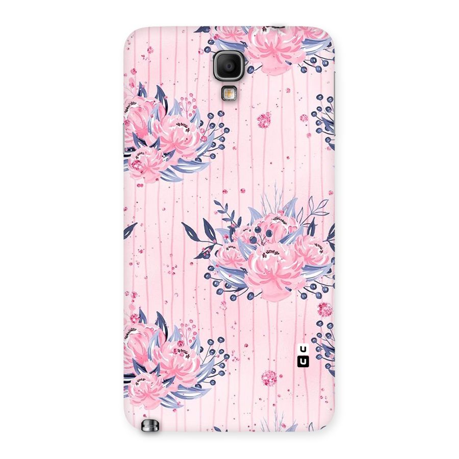 Pink Floral and Stripes Back Case for Galaxy Note 3 Neo