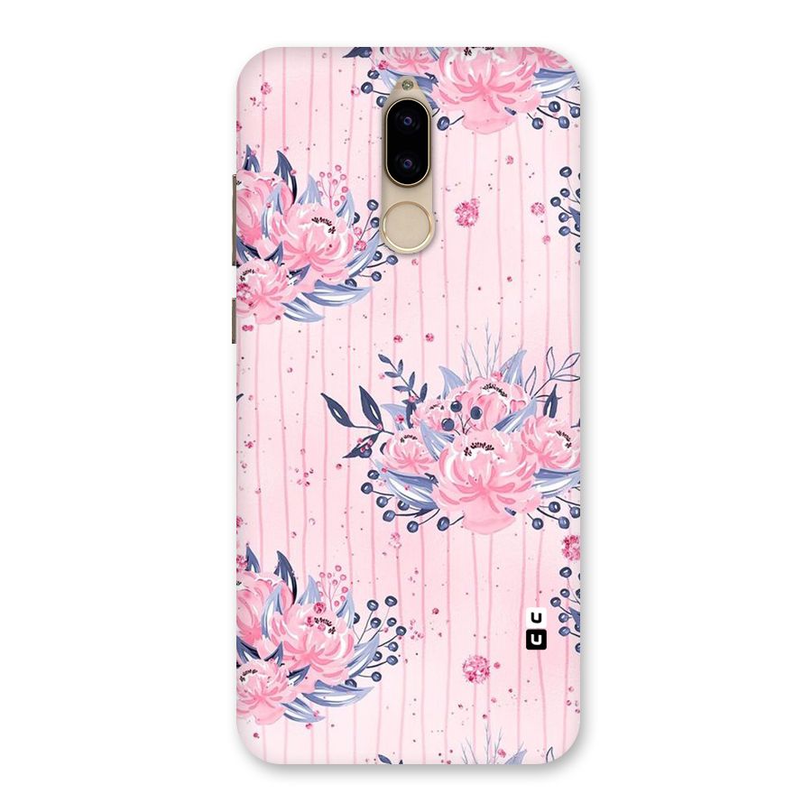 Pink Floral and Stripes Back Case for Honor 9i