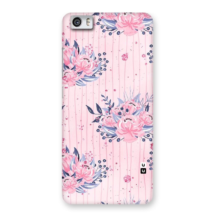 Pink Floral and Stripes Back Case for Xiaomi Redmi Mi5