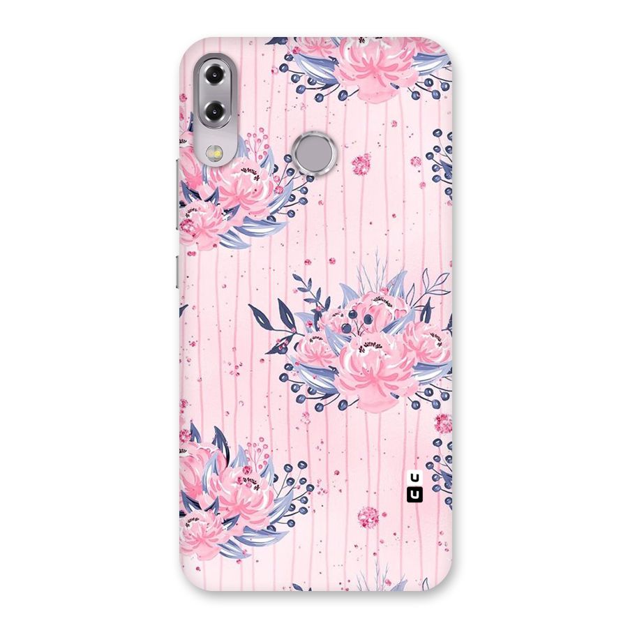 Pink Floral and Stripes Back Case for Zenfone 5Z