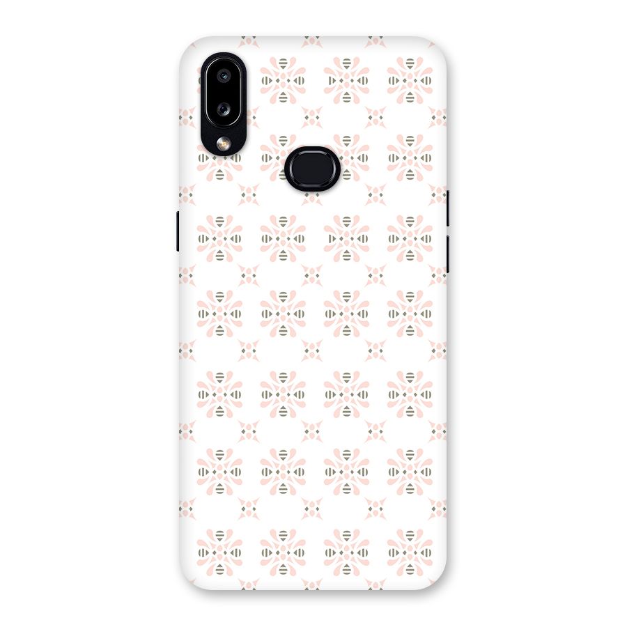 Pink Floral Pattern Back Case for Galaxy A10s