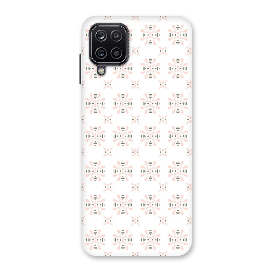 Pink Floral Pattern Back Case for Galaxy A12