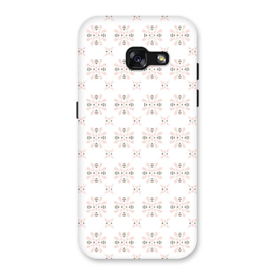 Pink Floral Pattern Back Case for Galaxy A3 (2017)