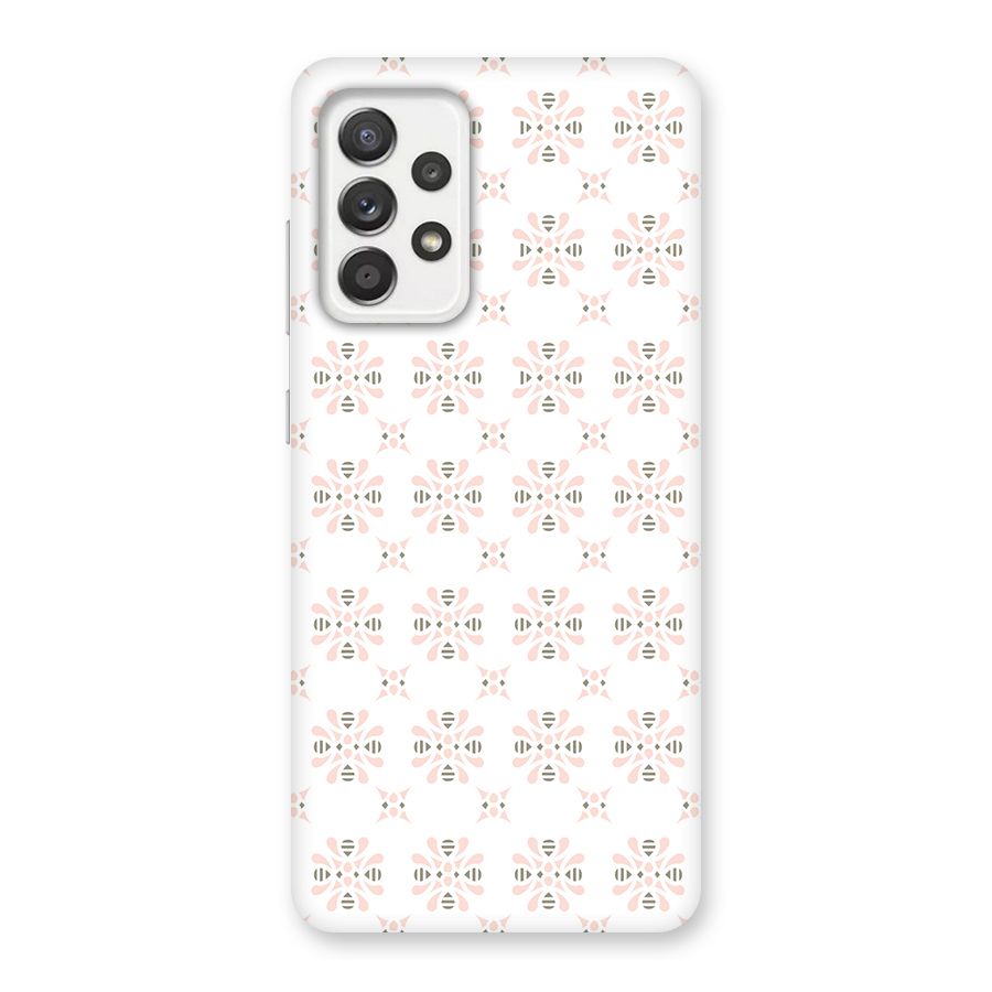 Pink Floral Pattern Back Case for Galaxy A52