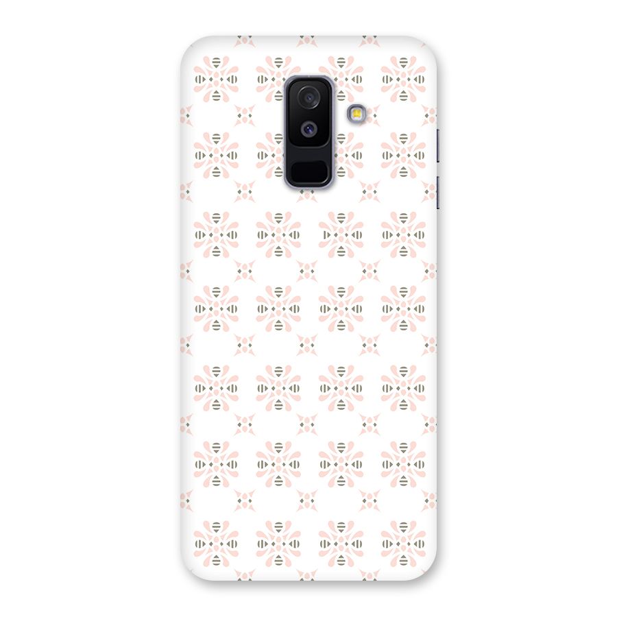 Pink Floral Pattern Back Case for Galaxy A6 Plus