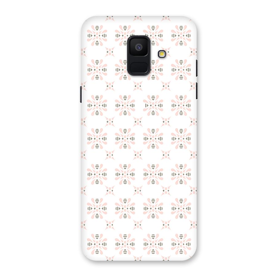 Pink Floral Pattern Back Case for Galaxy A6 (2018)