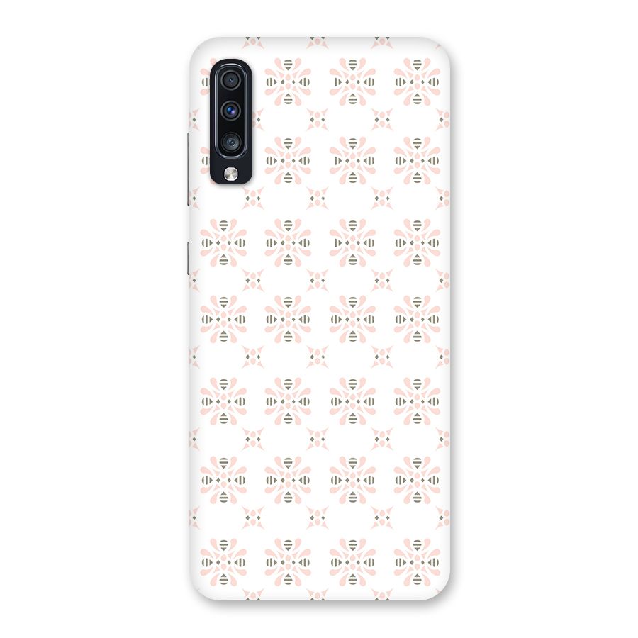 Pink Floral Pattern Back Case for Galaxy A70