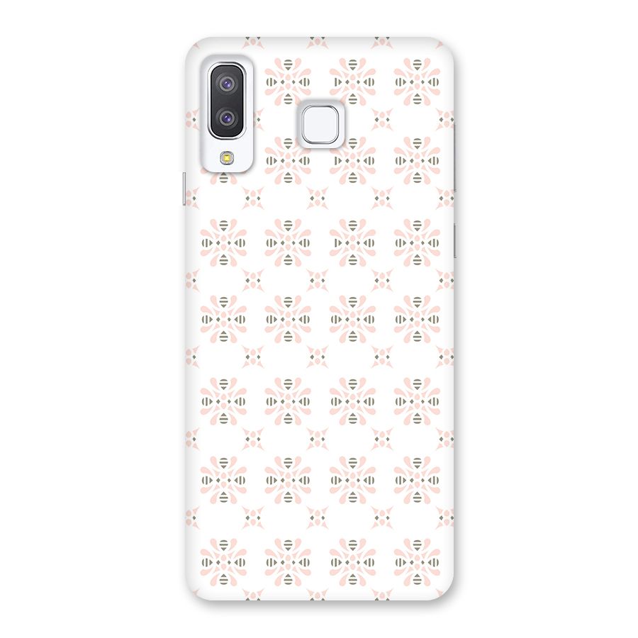 Pink Floral Pattern Back Case for Galaxy A8 Star