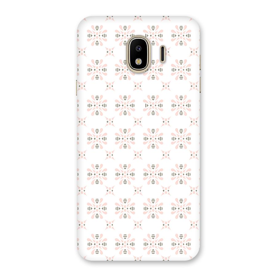 Pink Floral Pattern Back Case for Galaxy J4