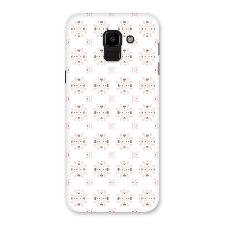 Pink Floral Pattern Back Case for Galaxy J6