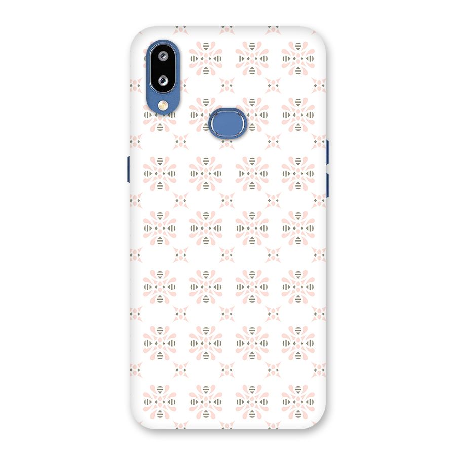 Pink Floral Pattern Back Case for Galaxy M01s