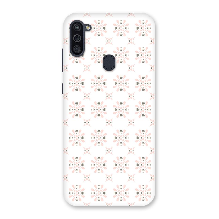 Pink Floral Pattern Back Case for Galaxy M11
