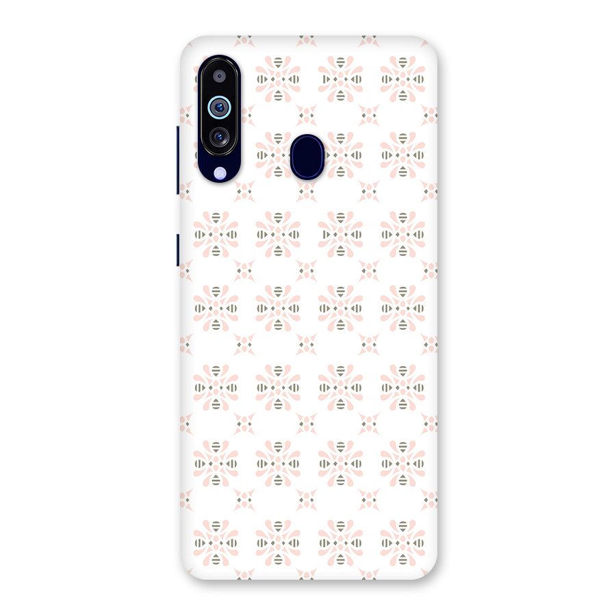 Pink Floral Pattern Back Case for Galaxy M40