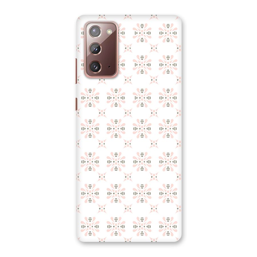 Pink Floral Pattern Back Case for Galaxy Note 20