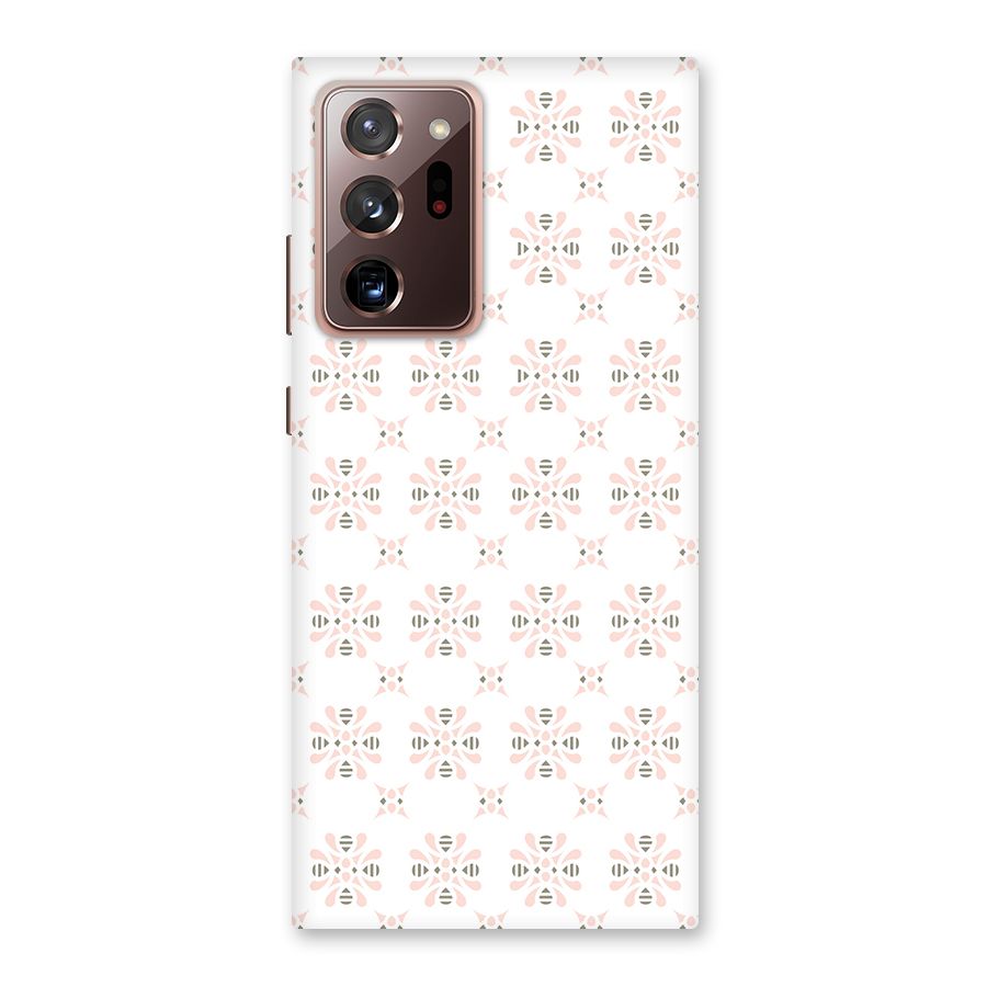 Pink Floral Pattern Back Case for Galaxy Note 20 Ultra