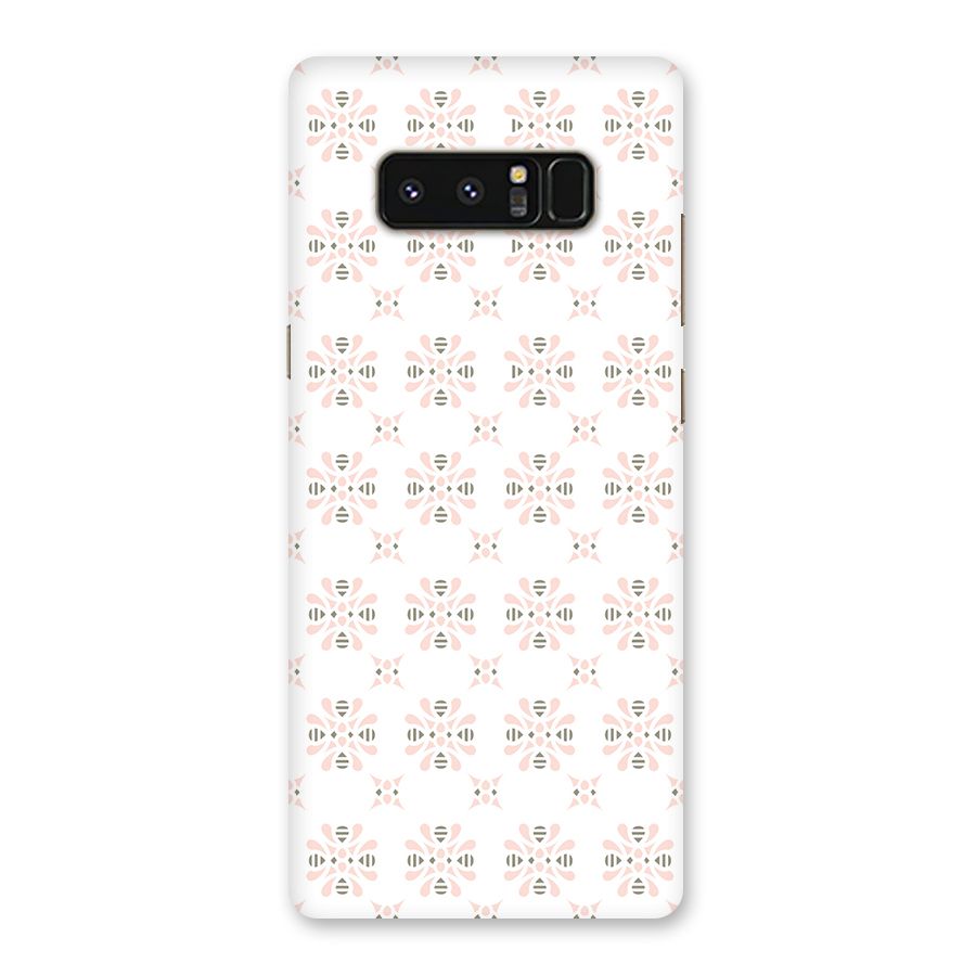 Pink Floral Pattern Back Case for Galaxy Note 8