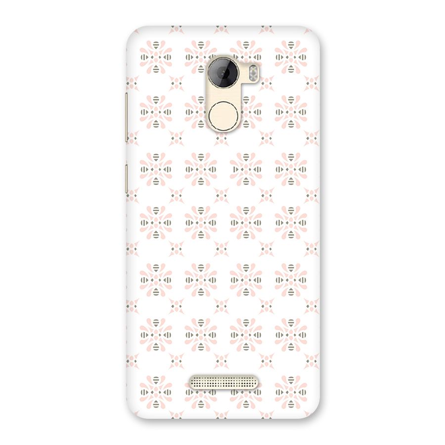 Pink Floral Pattern Back Case for Gionee A1 LIte