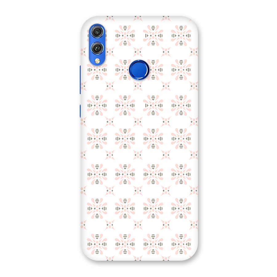 Pink Floral Pattern Back Case for Honor 8X