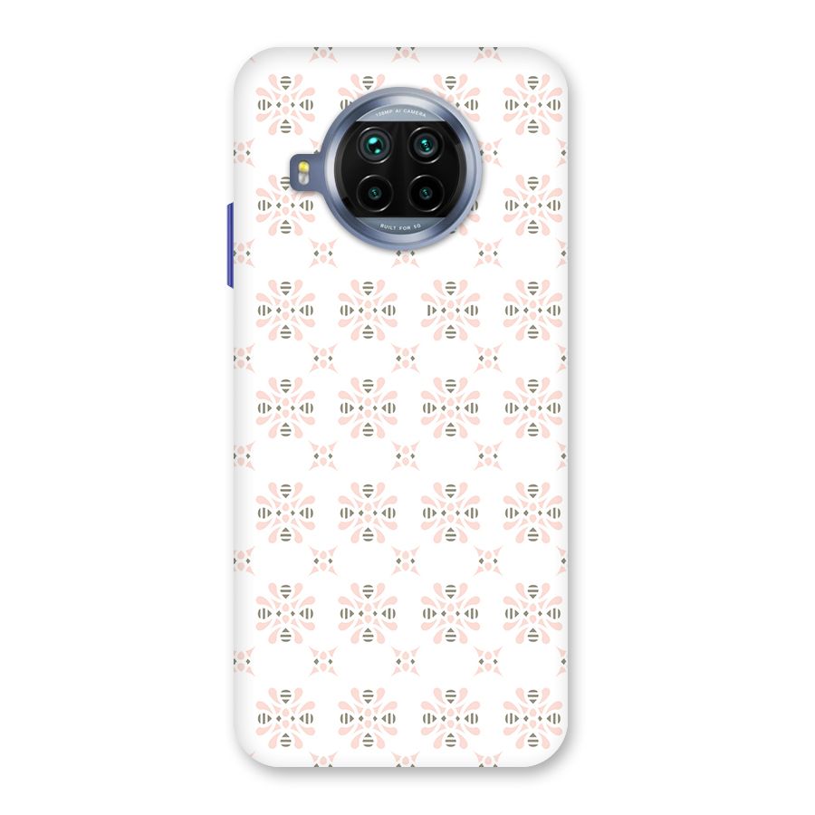 Pink Floral Pattern Back Case for Mi 10i