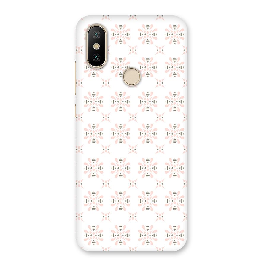 Pink Floral Pattern Back Case for Mi A2