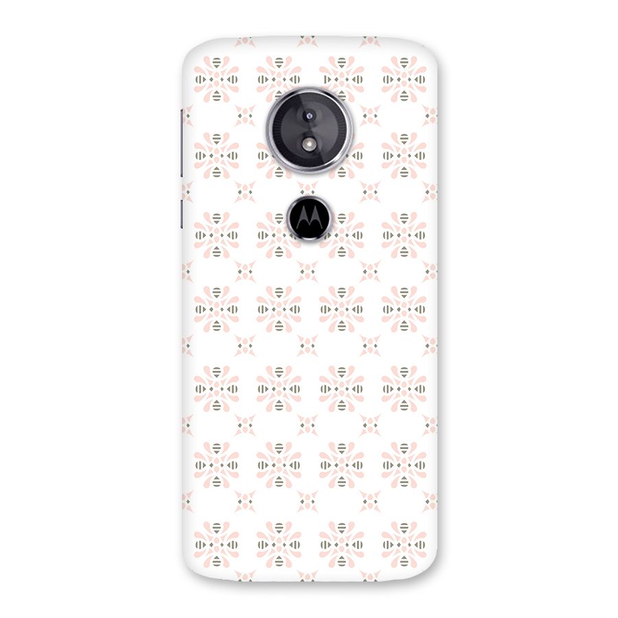 Pink Floral Pattern Back Case for Moto E5