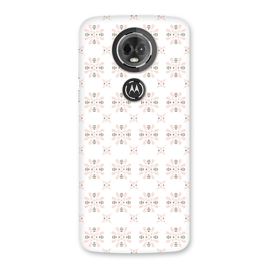 Pink Floral Pattern Back Case for Moto E5 Plus