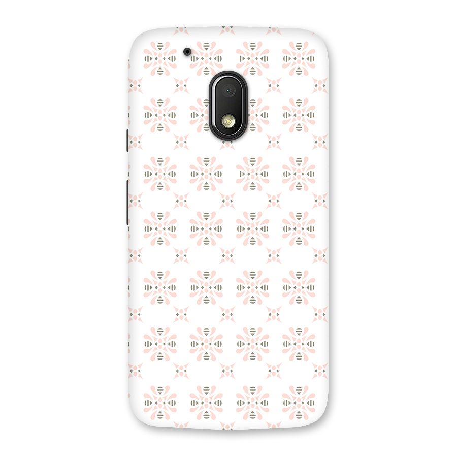 Pink Floral Pattern Back Case for Moto G4 Play