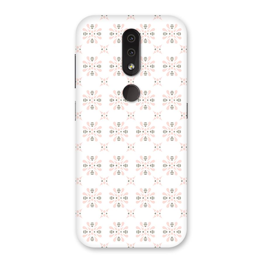 Pink Floral Pattern Back Case for Nokia 4.2