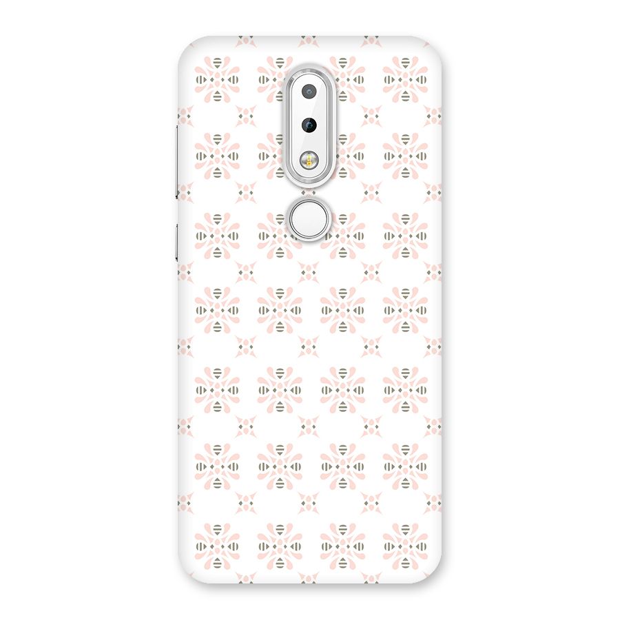 Pink Floral Pattern Back Case for Nokia 6.1 Plus