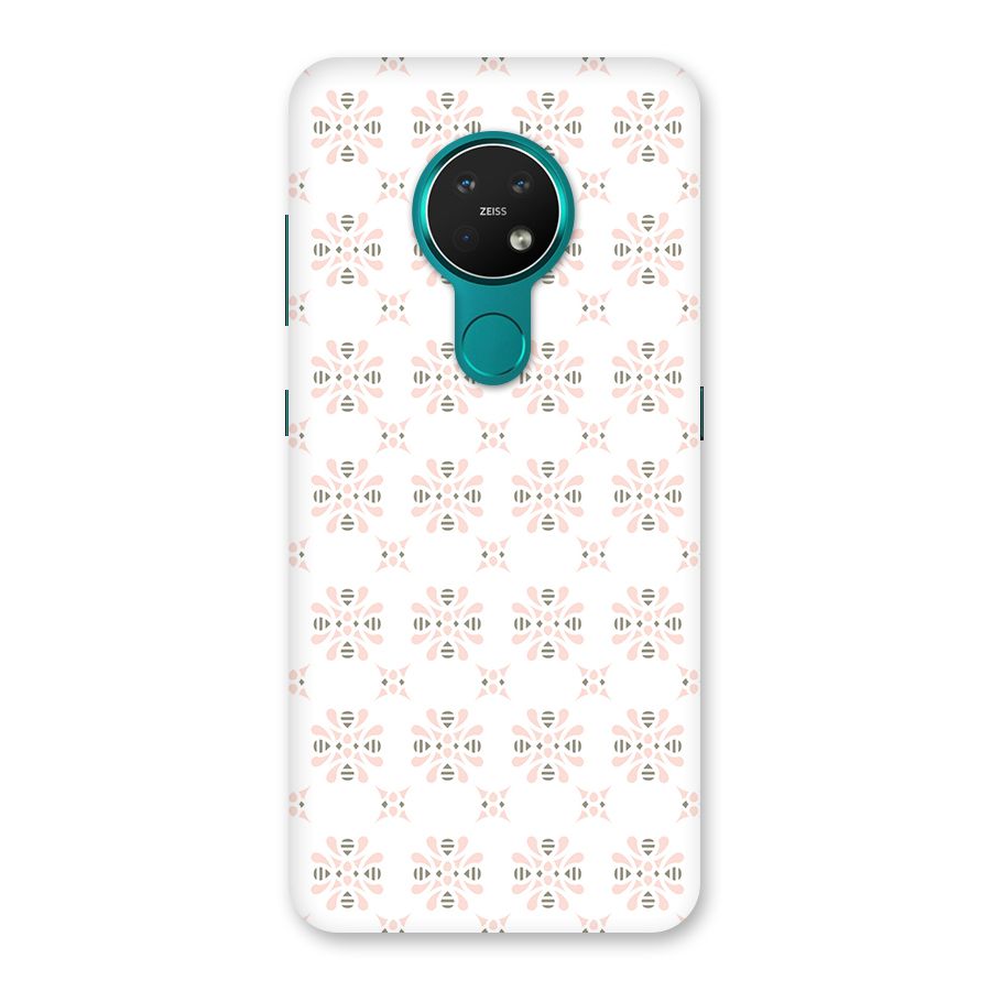 Pink Floral Pattern Back Case for Nokia 7.2