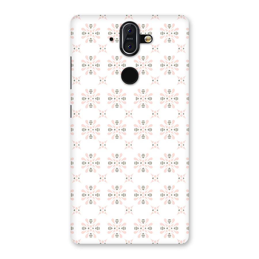 Pink Floral Pattern Back Case for Nokia 8 Sirocco