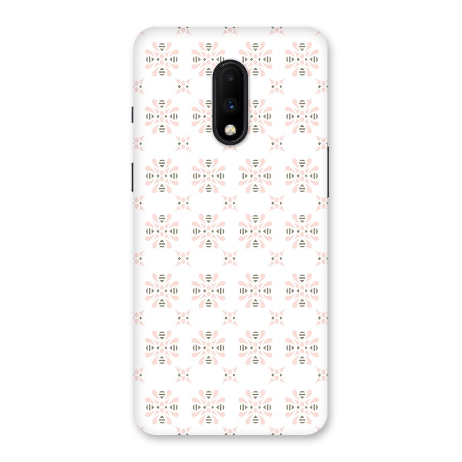 Pink Floral Pattern Back Case for OnePlus 7