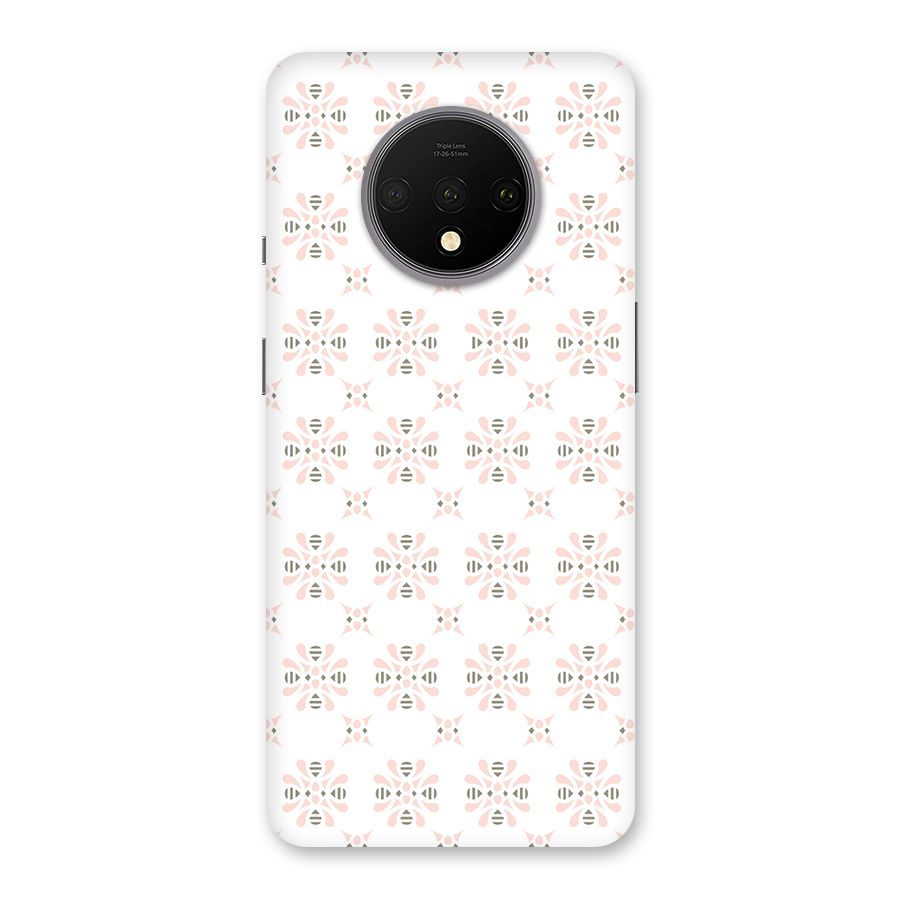 Pink Floral Pattern Back Case for OnePlus 7T