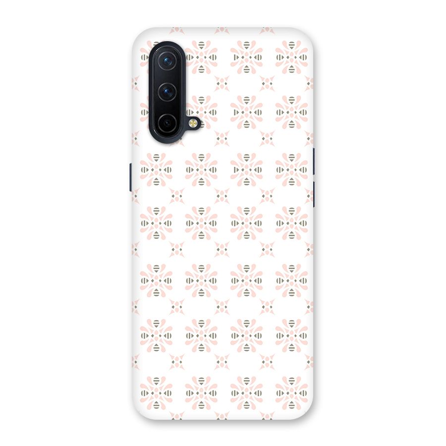Pink Floral Pattern Back Case for OnePlus Nord CE 5G