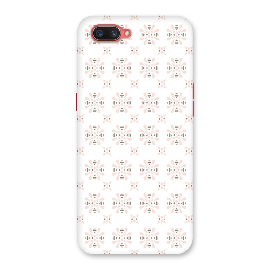 Pink Floral Pattern Back Case for Oppo A3s