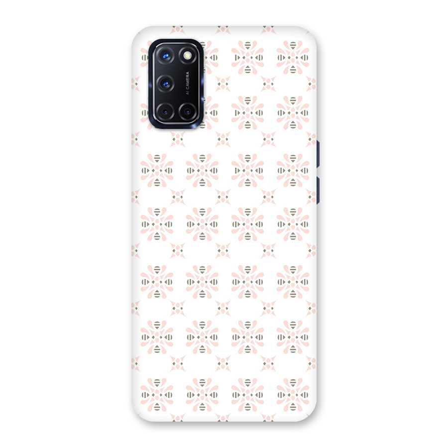 Pink Floral Pattern Back Case for Oppo A52