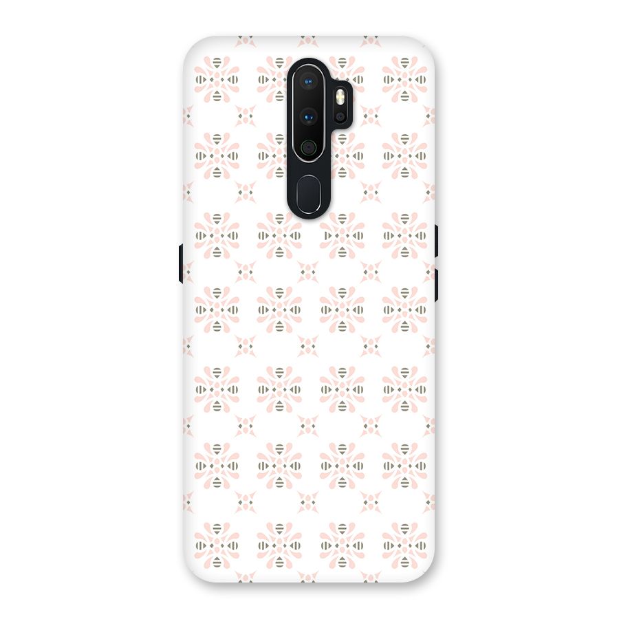 Pink Floral Pattern Back Case for Oppo A5 (2020)