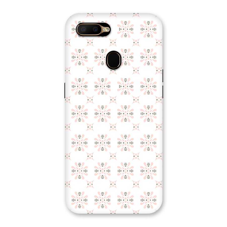 Pink Floral Pattern Back Case for Oppo A5s