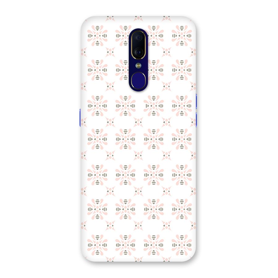 Pink Floral Pattern Back Case for Oppo A9