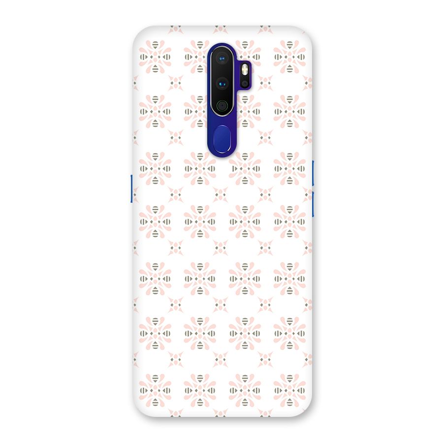 Pink Floral Pattern Back Case for Oppo A9 (2020)