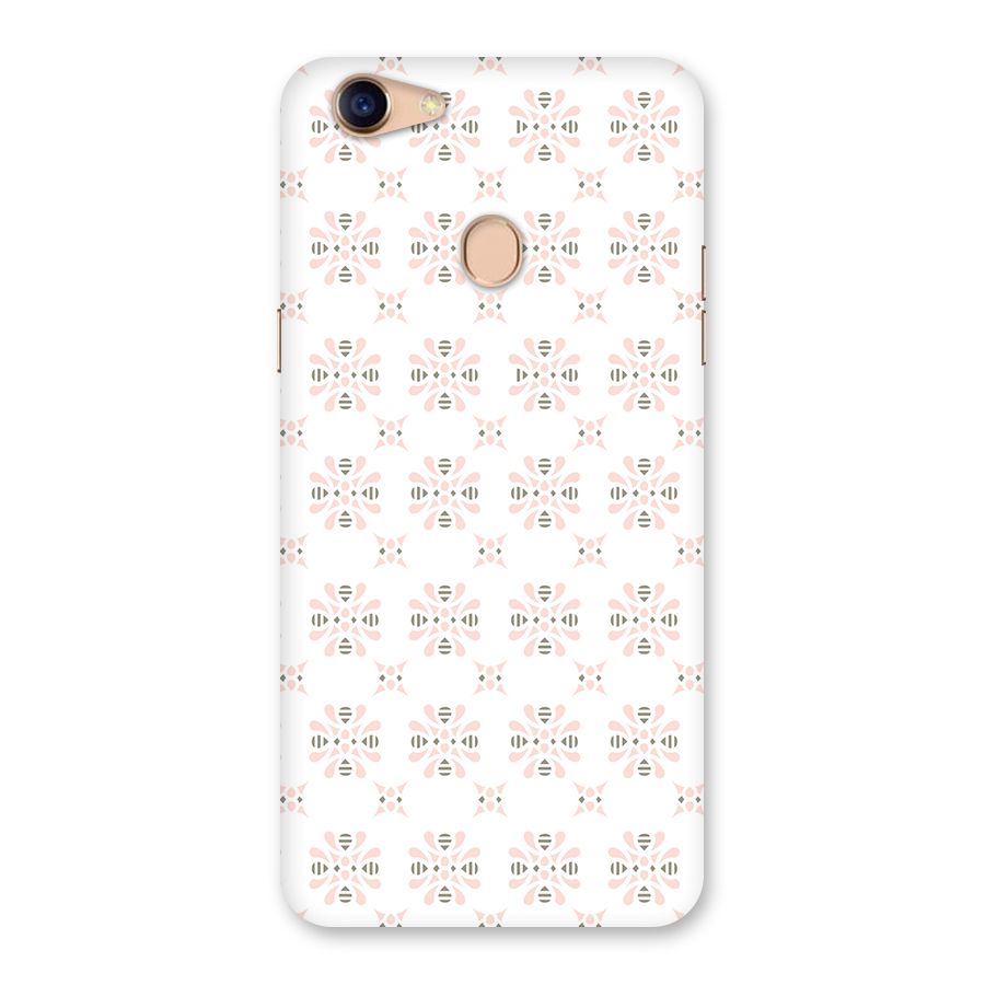 Pink Floral Pattern Back Case for Oppo F5 Youth