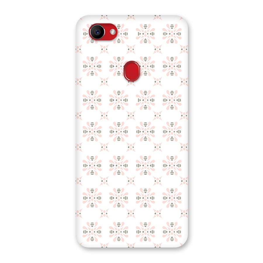 Pink Floral Pattern Back Case for Oppo F7