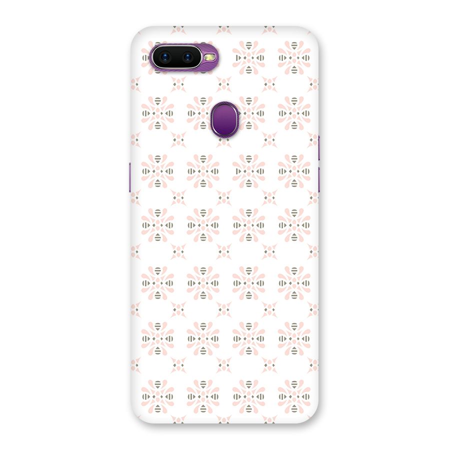 Pink Floral Pattern Back Case for Oppo F9